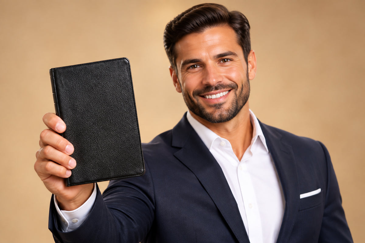 KJV Super Giant Print Reference Bible, Black Imitation Leather