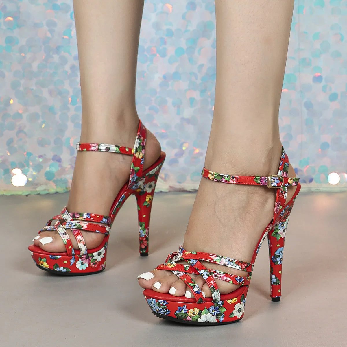 Women New Summer Fashion High Quality Comfortable Platform High Heel Sandals for Ladies Elegant