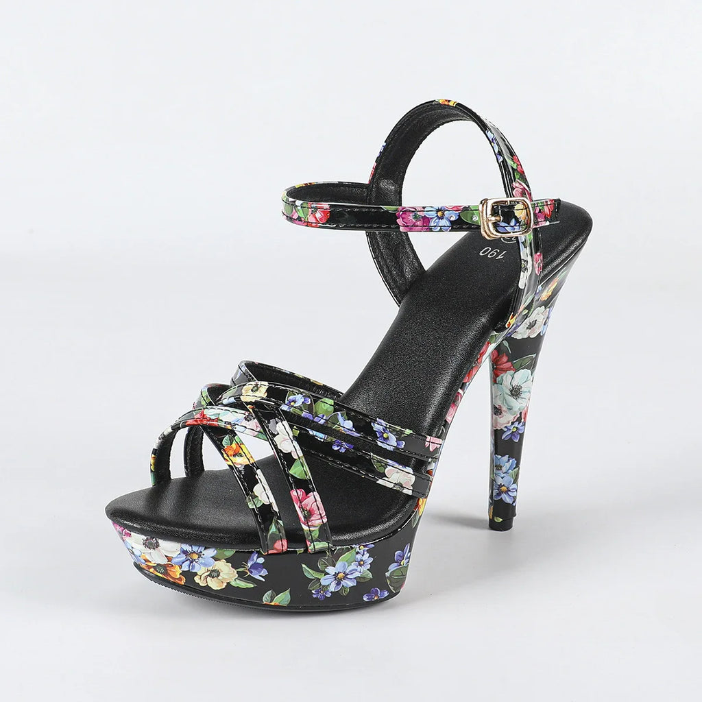 Women New Summer Fashion High Quality Comfortable Platform High Heel Sandals for Ladies Elegant