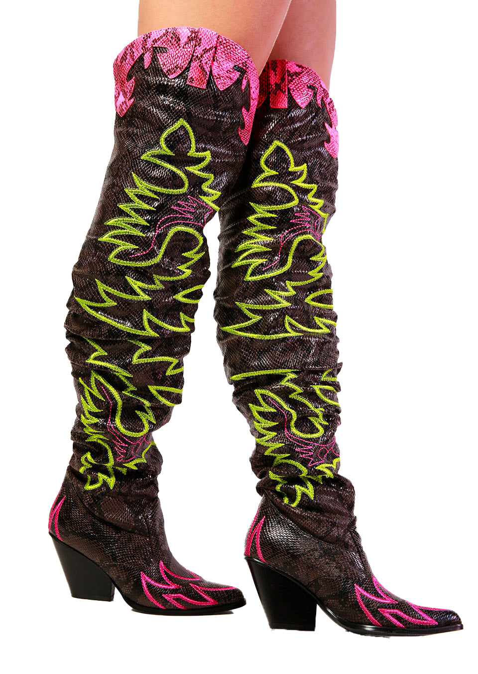 Stylish Over the Knee Kelsey Cowboy Boots