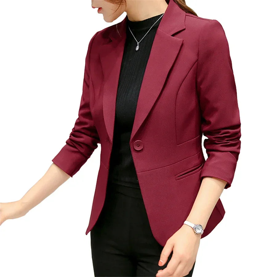 Women Classy Formal Blazers Lady Office Work Jackets