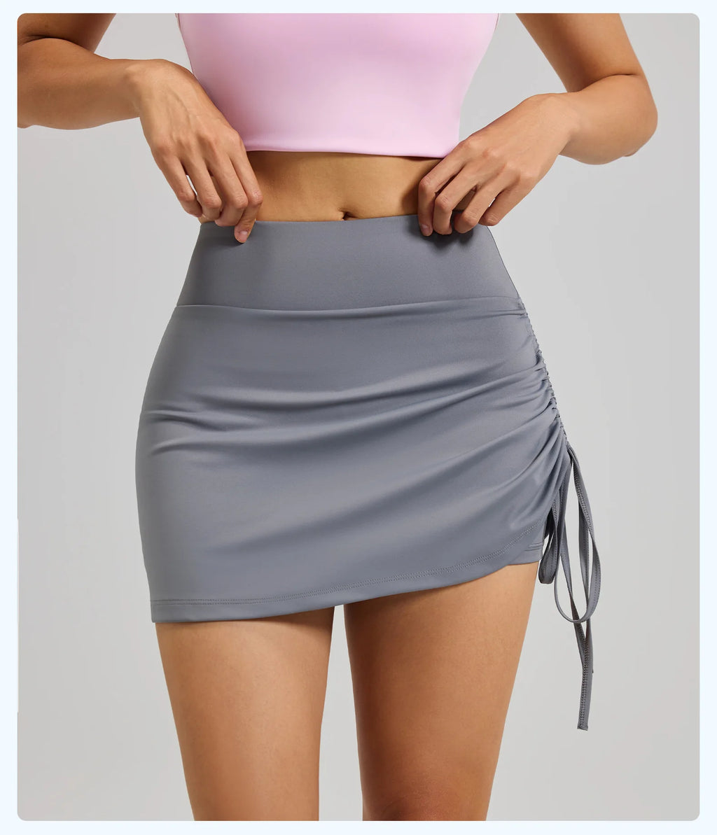 Women High Elastic Fitness Skirts Yoga