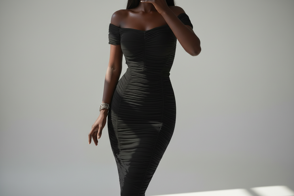 Women Midi Bodycon Dress Elegant Sexy