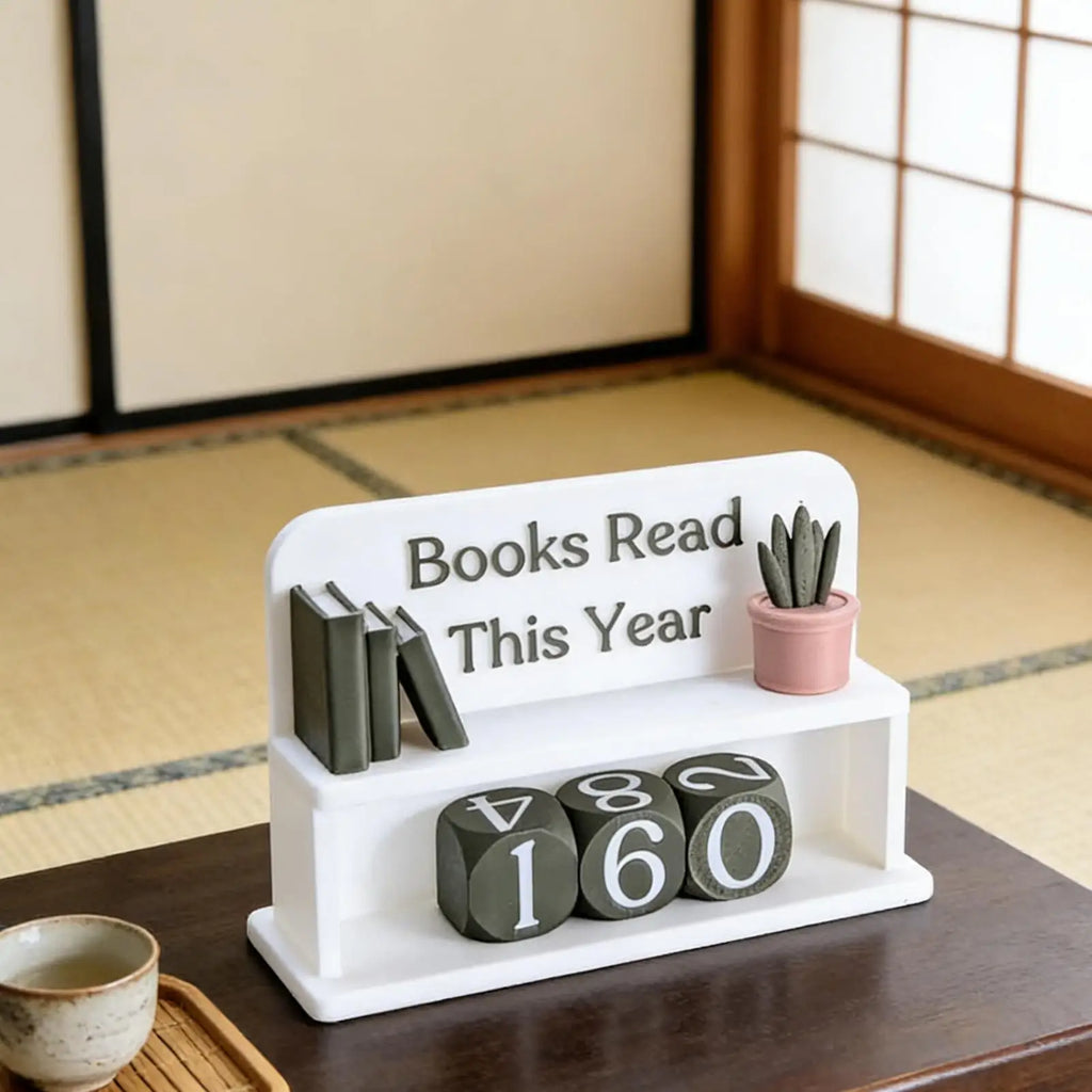 Books Read This Year Counter Book Track Shelf