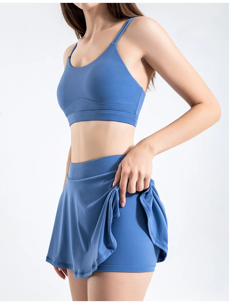 Women Shorts Skirts for High Waist Breathable Skirts Gym Yoga Fitness Tennis