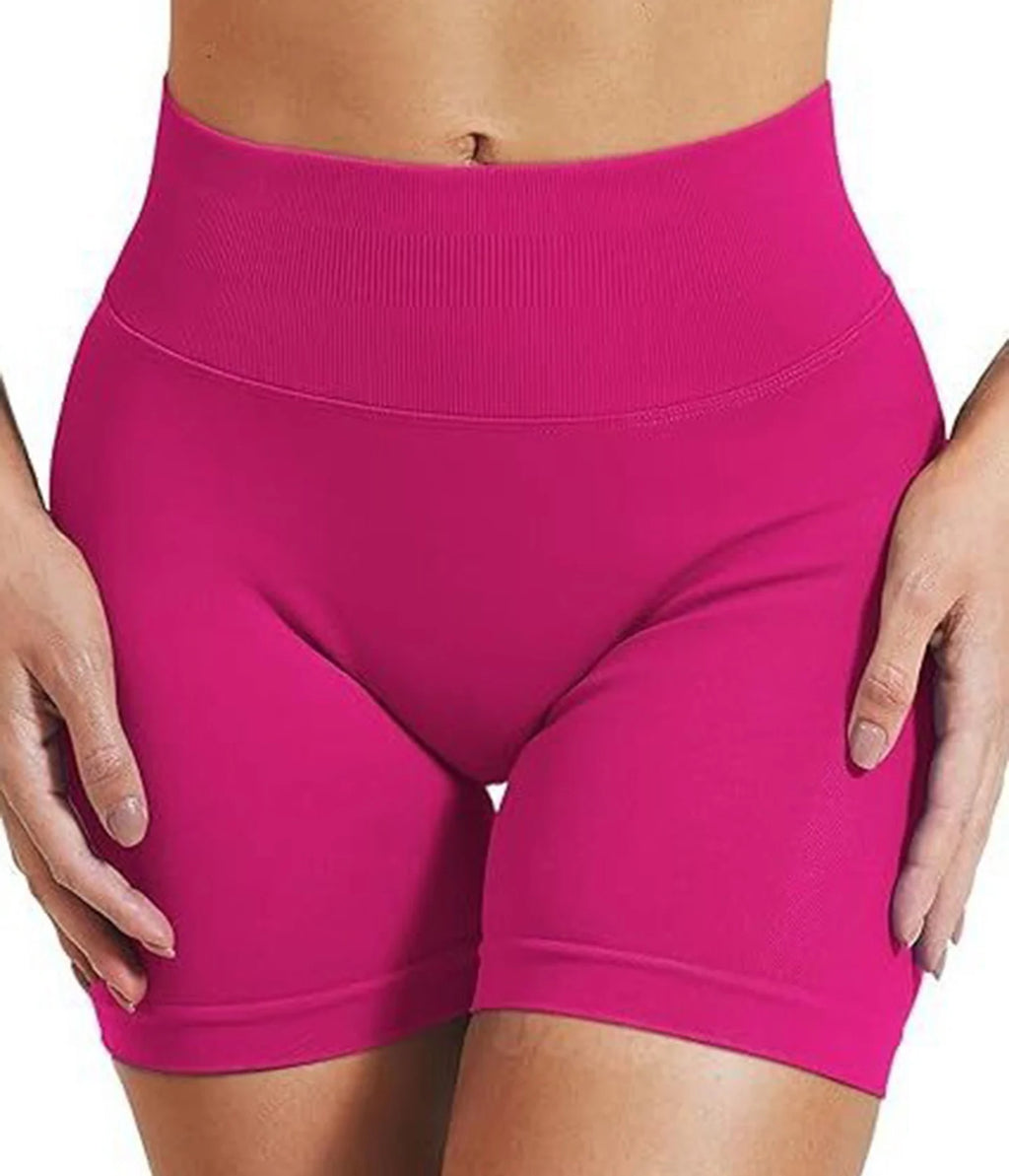 Women's Fitness High Stretch Seamless Summer Shorts Gym Yoga Running