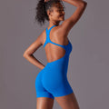 Women's V-NECK Backless Open Back Jumpsuit Workout Gym Romper