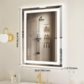 36"x 24"LED Bathroom Vanity Mirror for Wall Memory Function Tempered Glass with Front Light and Backlit Bathroom/Bedroom Home Decor
