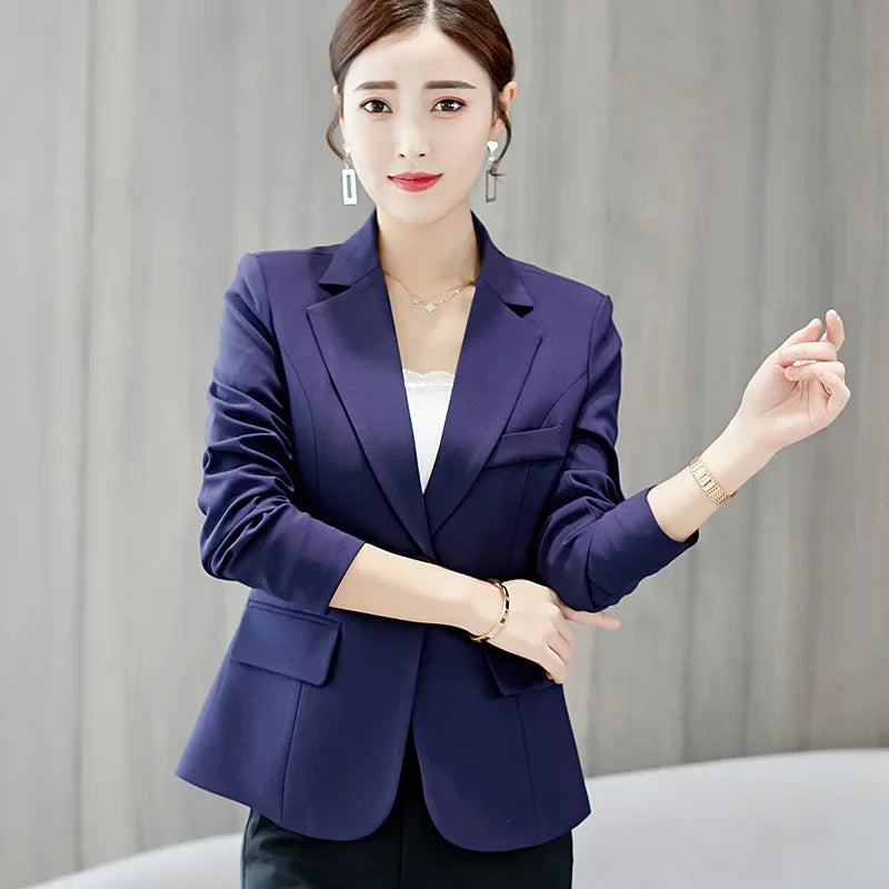 Women Classy Formal Blazers Lady Office Work Jackets