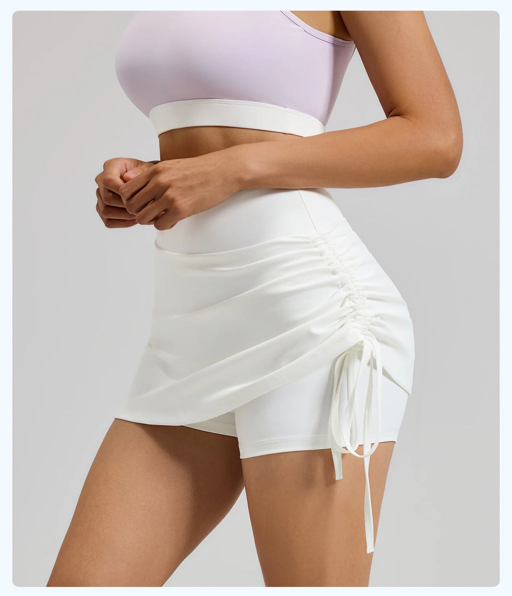 Women High Elastic Fitness Skirts Yoga