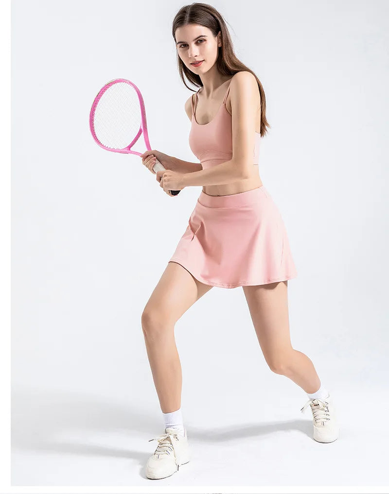 Women Shorts Skirts for High Waist Breathable Skirts Gym Yoga Fitness Tennis