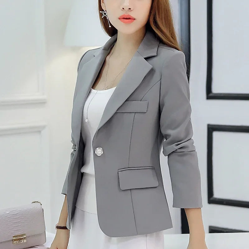 Women Classy Formal Blazers Lady Office Work Jackets