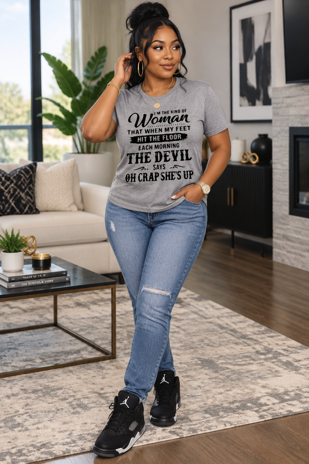 Spiritual Treasures "I Am That Kind of Woman"graphic T-Shirt