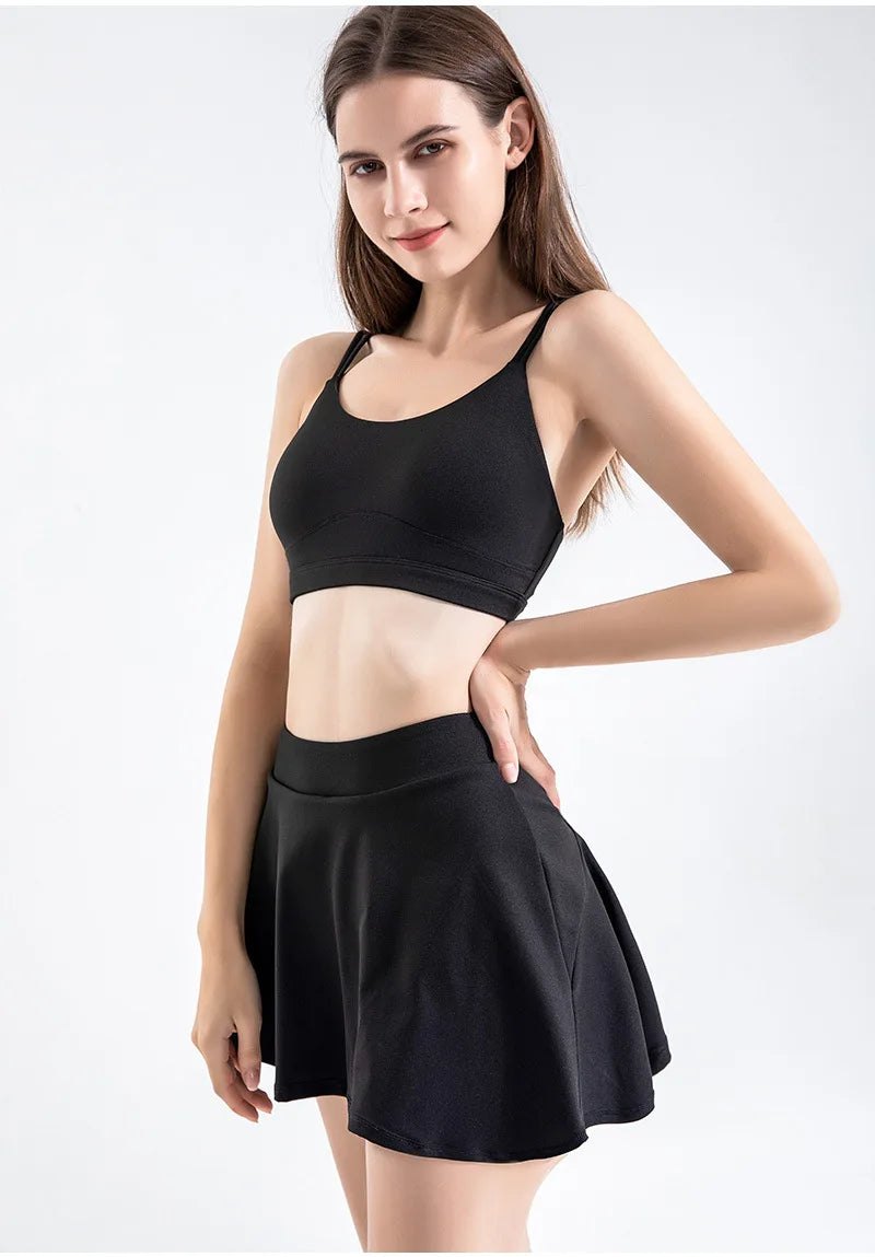 Women Shorts Skirts for High Waist Breathable Skirts Gym Yoga Fitness Tennis