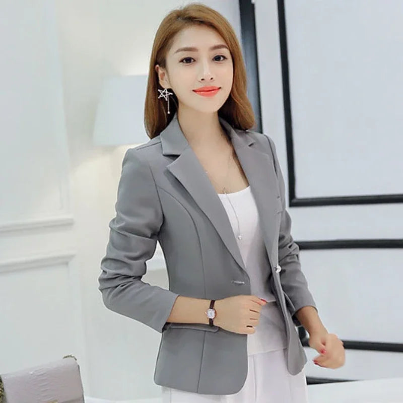 Women Classy Formal Blazers Lady Office Work Jackets