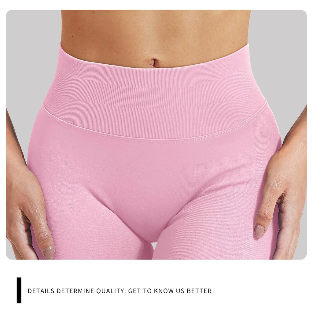 Women's Fitness High Stretch Seamless Summer Shorts Gym Yoga Running