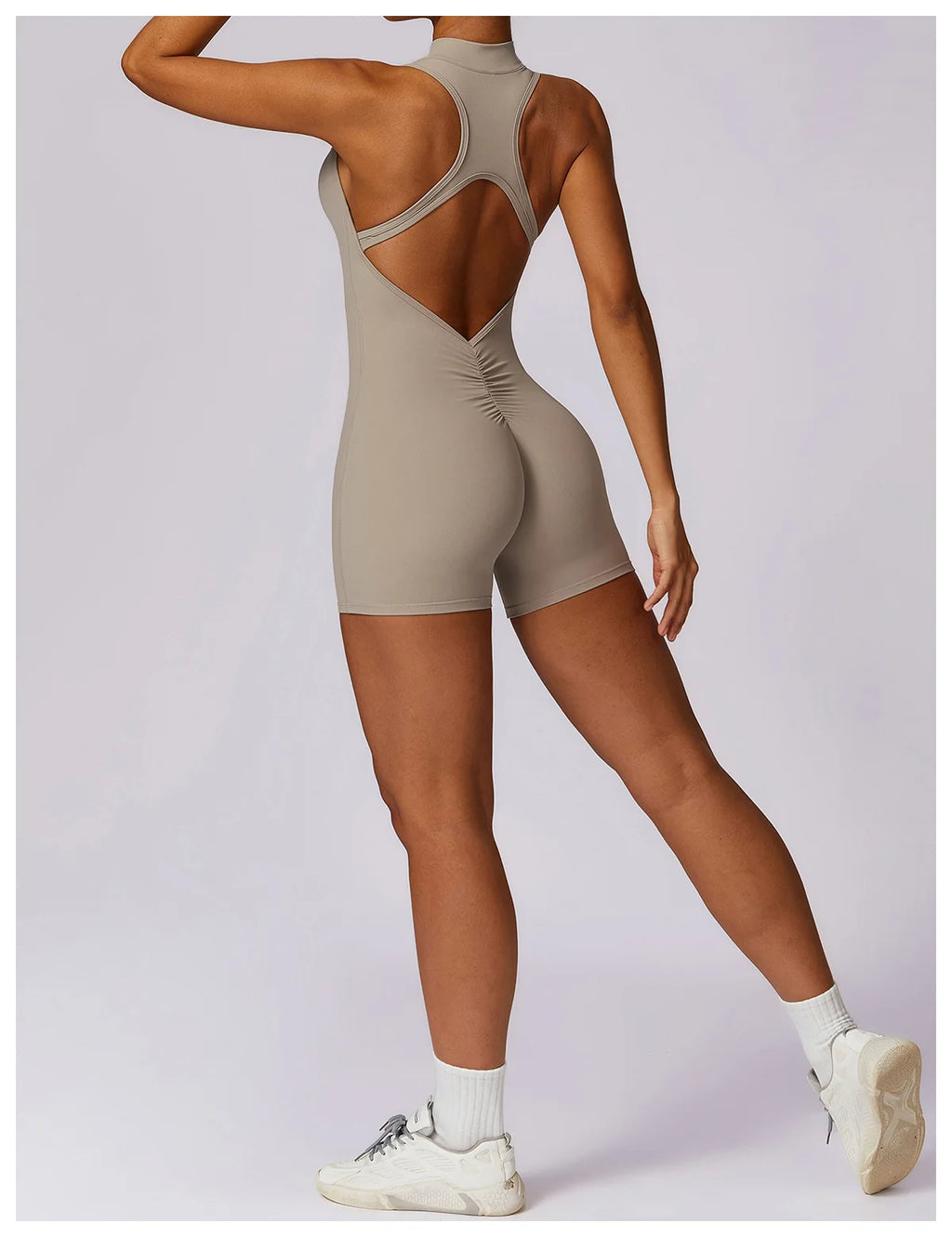 Women Fitness Sleeveless Slim tight fitted Jumpsuit