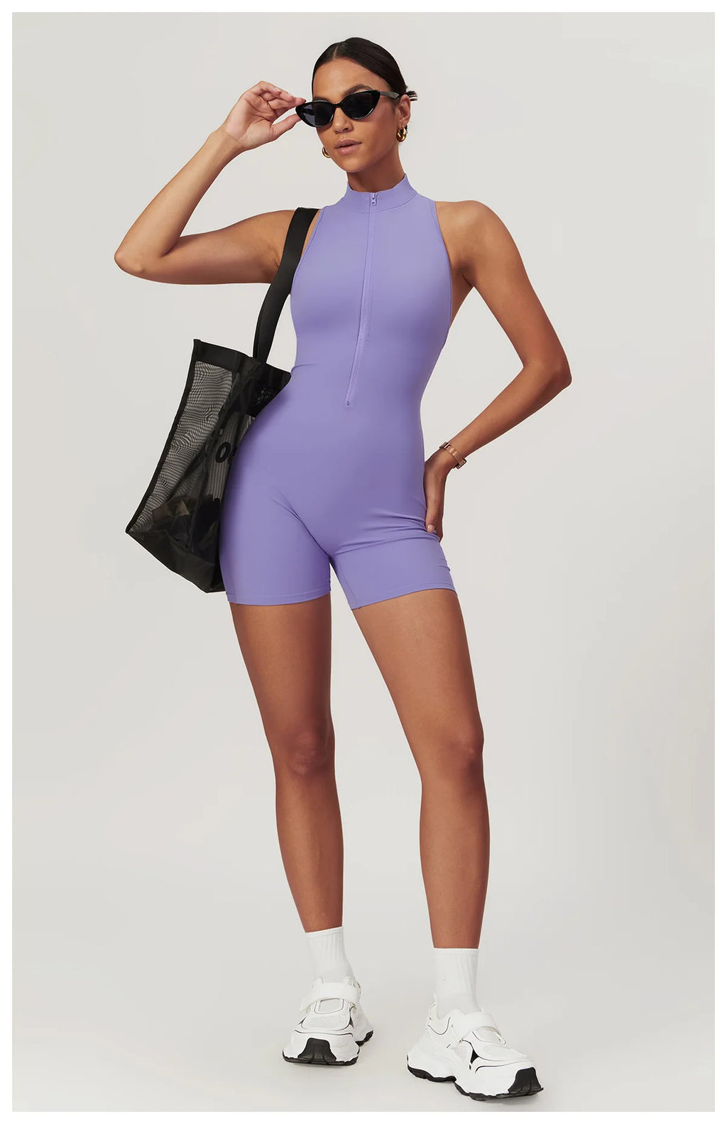 Women Fitness Sleeveless Slim tight fitted Jumpsuit