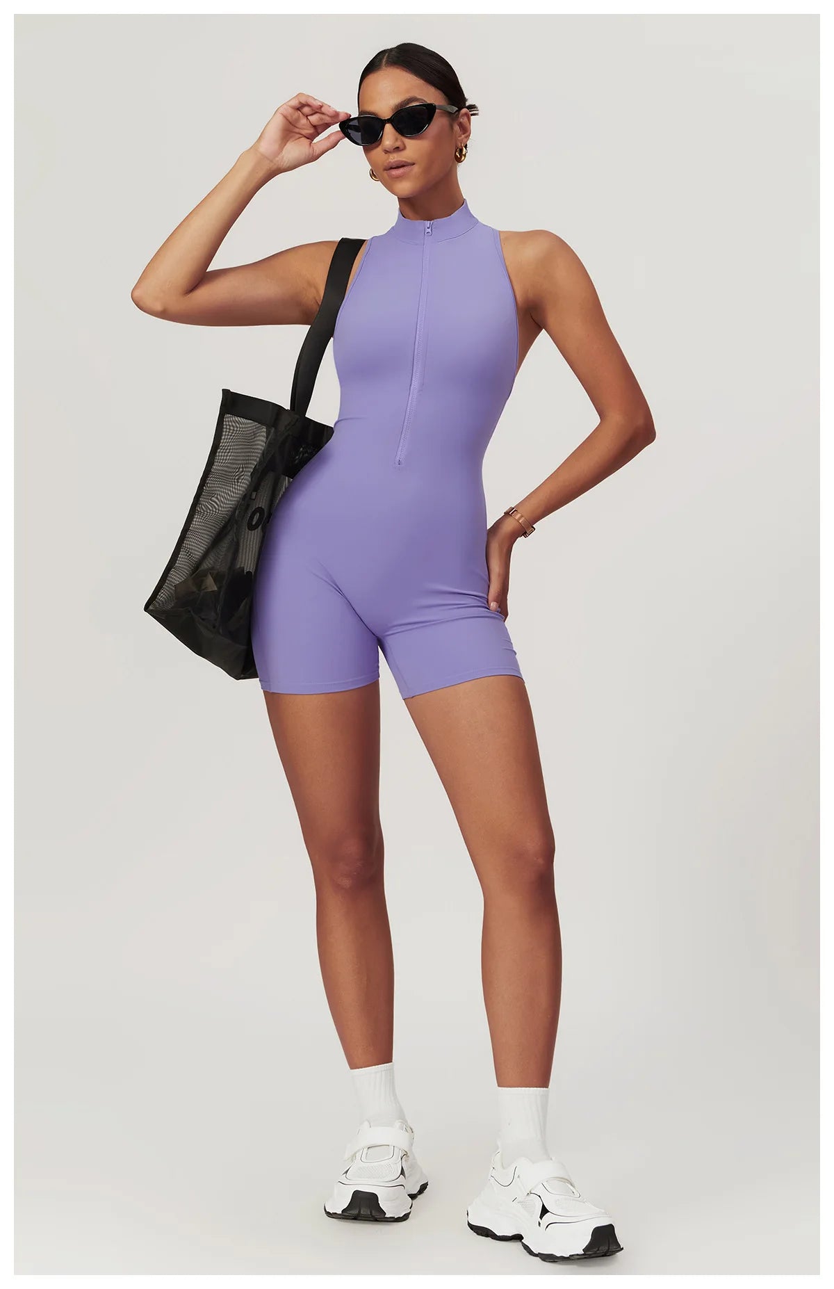 Women Fitness Sleeveless Slim tight fitted Jumpsuit