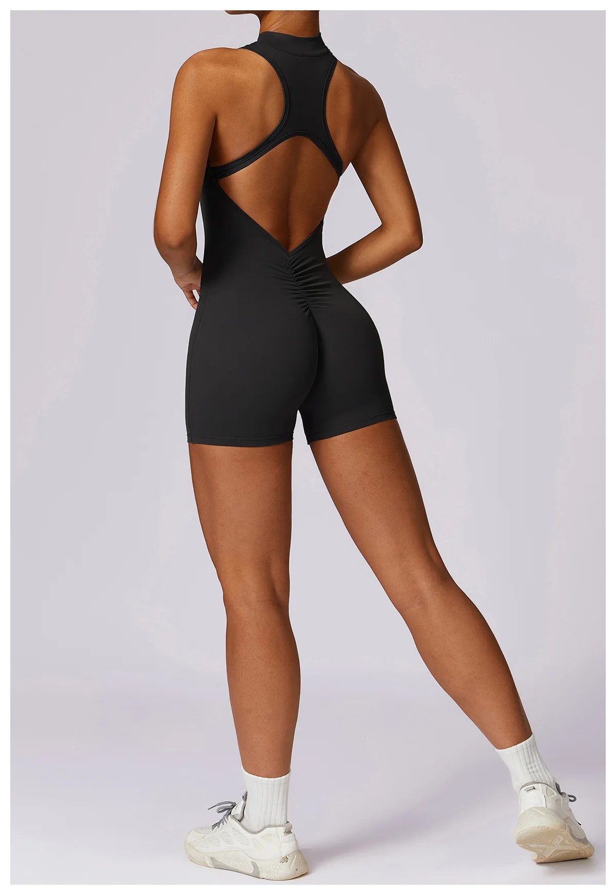 Women Fitness Sleeveless Slim tight fitted Jumpsuit