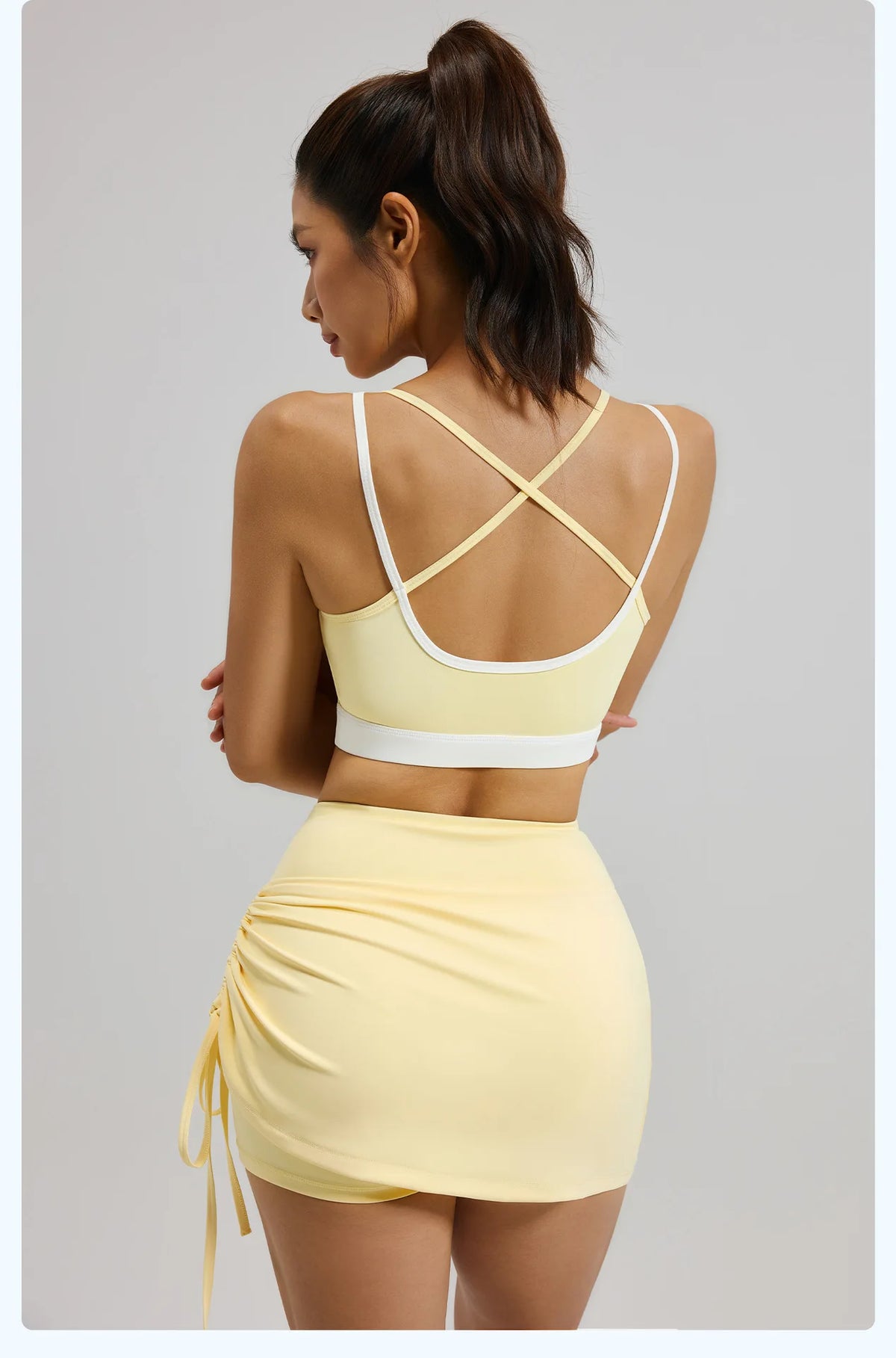 Women High Elastic Fitness Skirts Yoga