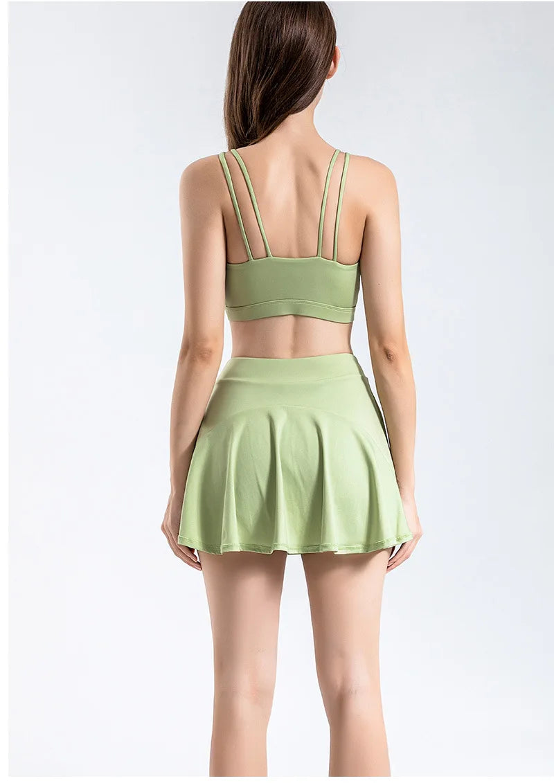 Women Shorts Skirts for High Waist Breathable Skirts Gym Yoga Fitness Tennis