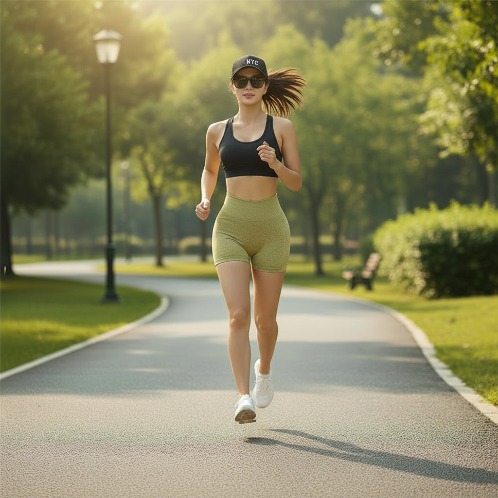 Women Fitness High Waist Push Up Shorts Sports Yoga Running