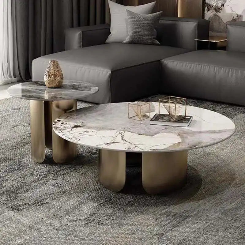 Marble Coffee Tables Mid Century Large Legs Organizer Entryway Home Furniture