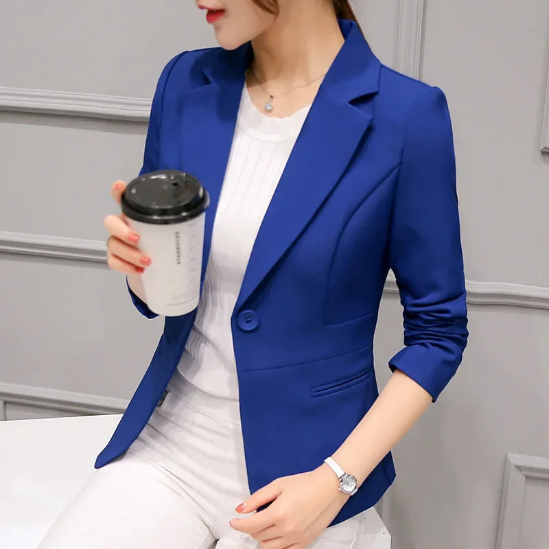 Women Classy Formal Blazers Lady Office Work Jackets