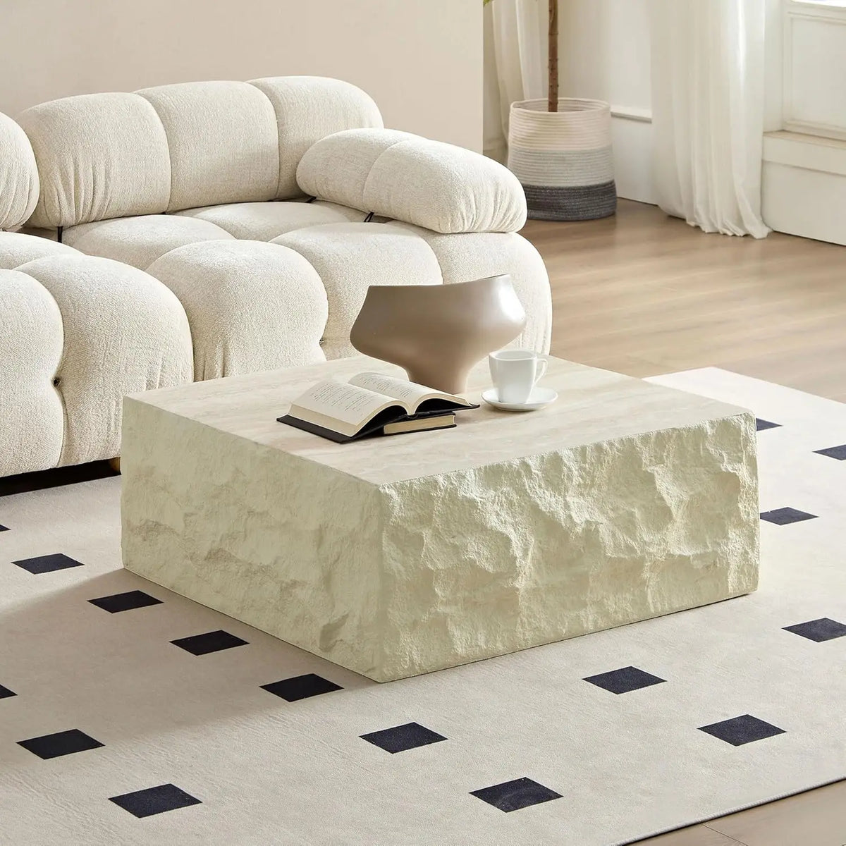 Modern Marble Coffee Table with Silver Stainless Steel Pedestal Living Room Home Decor Luxury Living