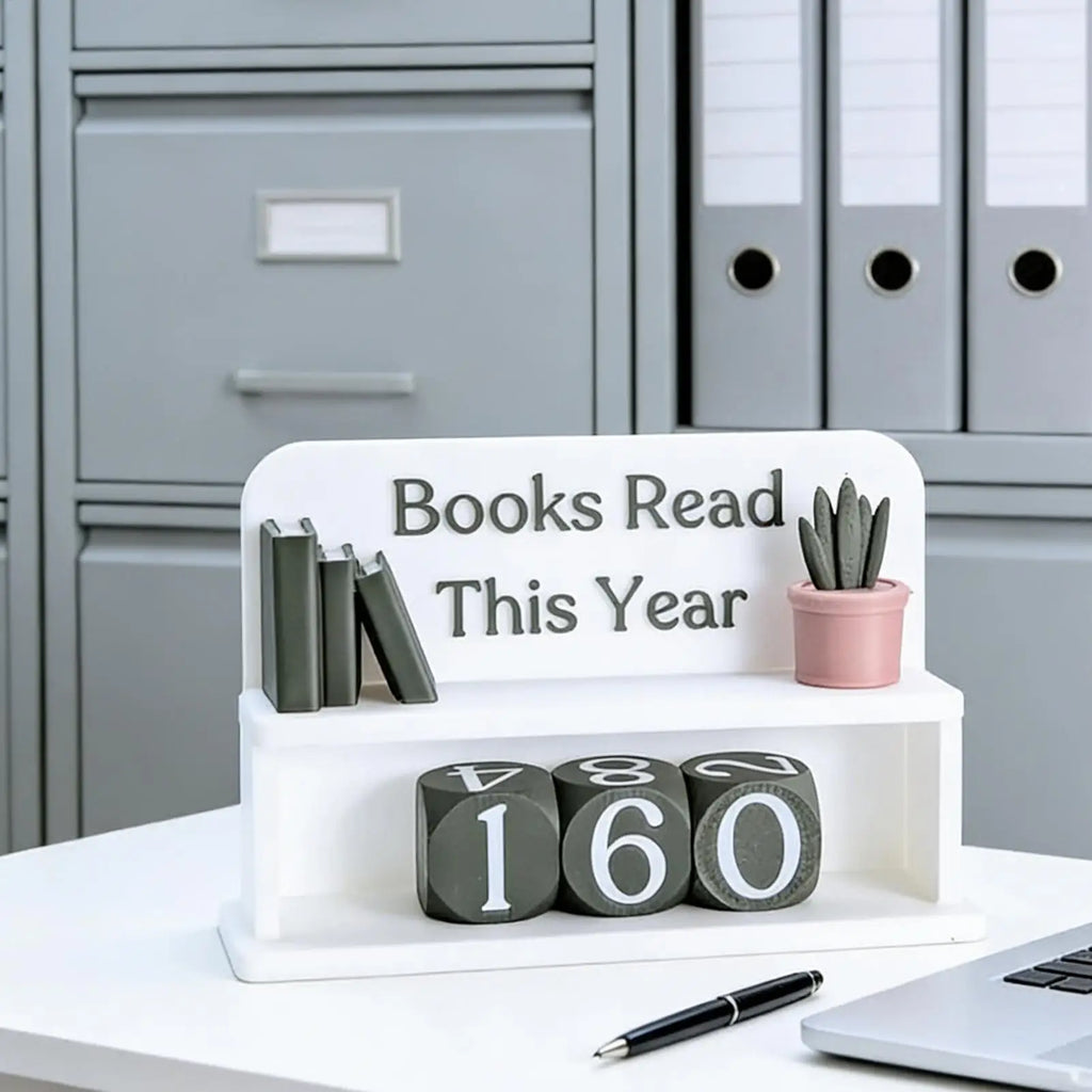 Books Read This Year Counter Book Track Shelf
