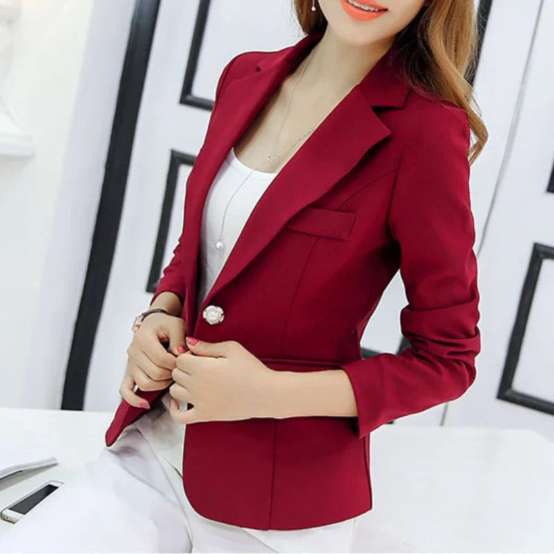 Women Classy Formal Blazers Lady Office Work Jackets