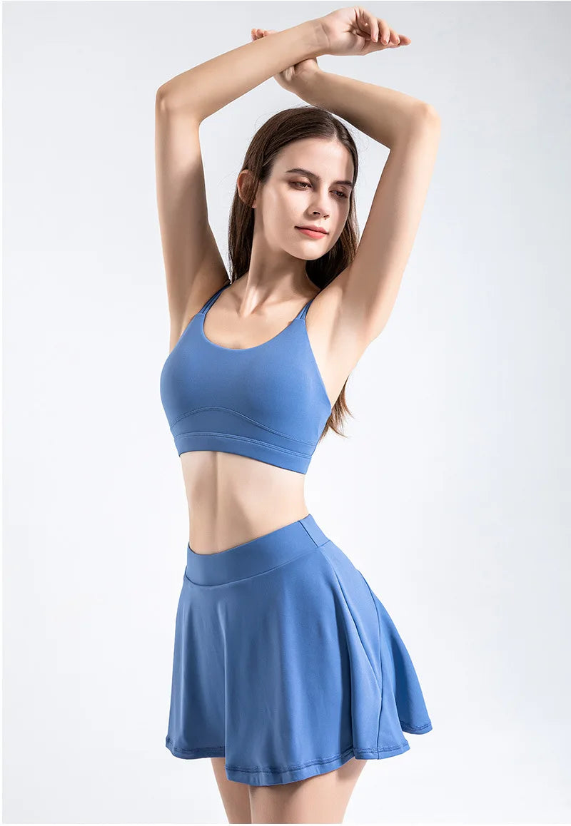 Women Shorts Skirts for High Waist Breathable Skirts Gym Yoga Fitness Tennis