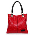 New Women's Cowhide Fashionable and Versatile Large Letter Printed Shoulder Bag