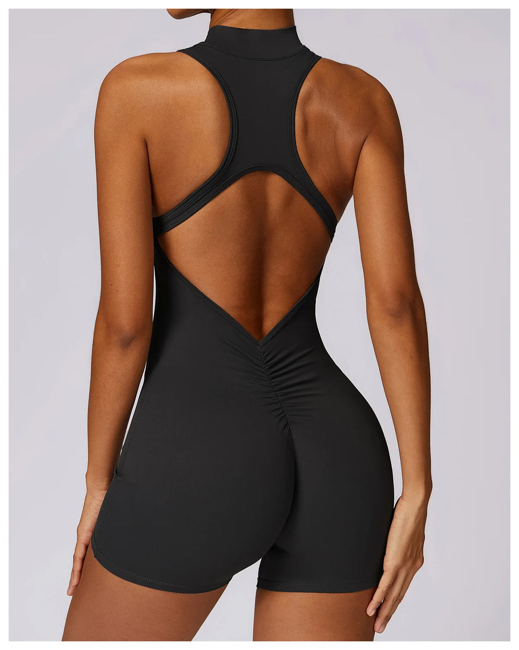 Women Fitness Sleeveless Slim tight fitted Jumpsuit