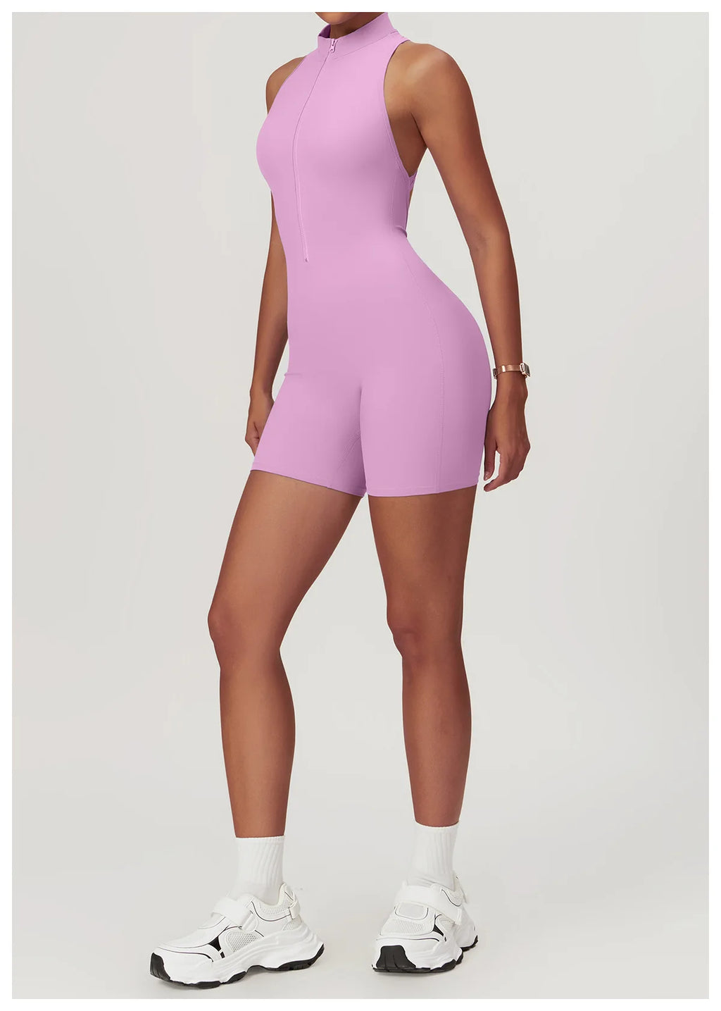 Women Fitness Sleeveless Slim tight fitted Jumpsuit