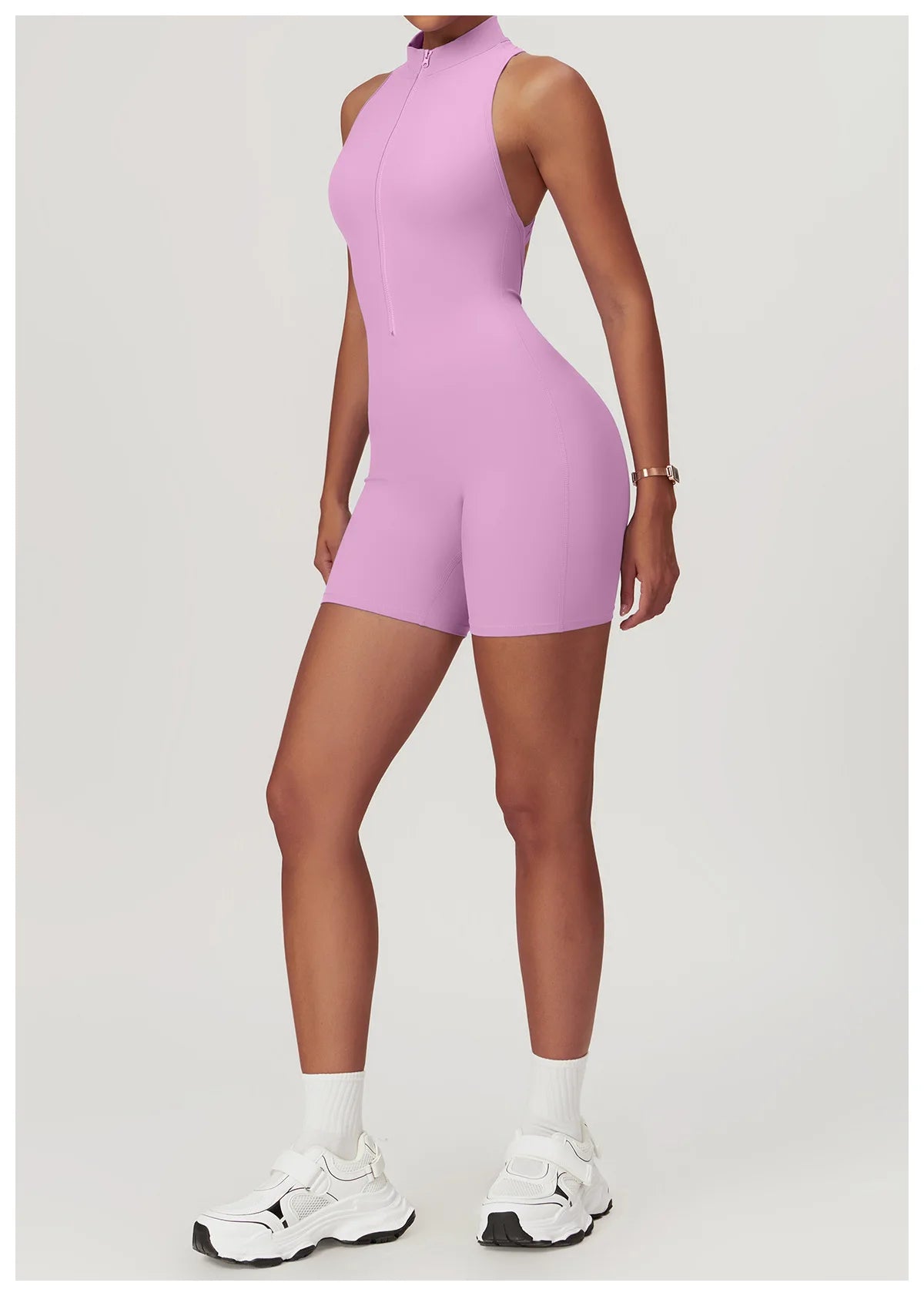 Women Fitness Sleeveless Slim tight fitted Jumpsuit