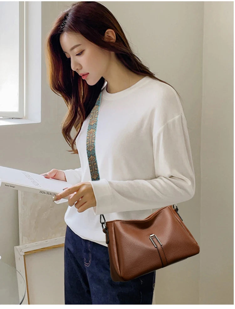 Hot Luxury Soft sheepskin Women bags New fashion women messenger bags Vintage Female Shoulder bag Washed Leather Ladies handbags