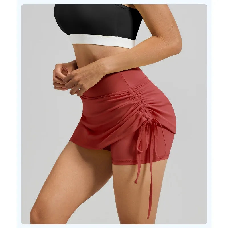 Women High Elastic Fitness Skirts Yoga
