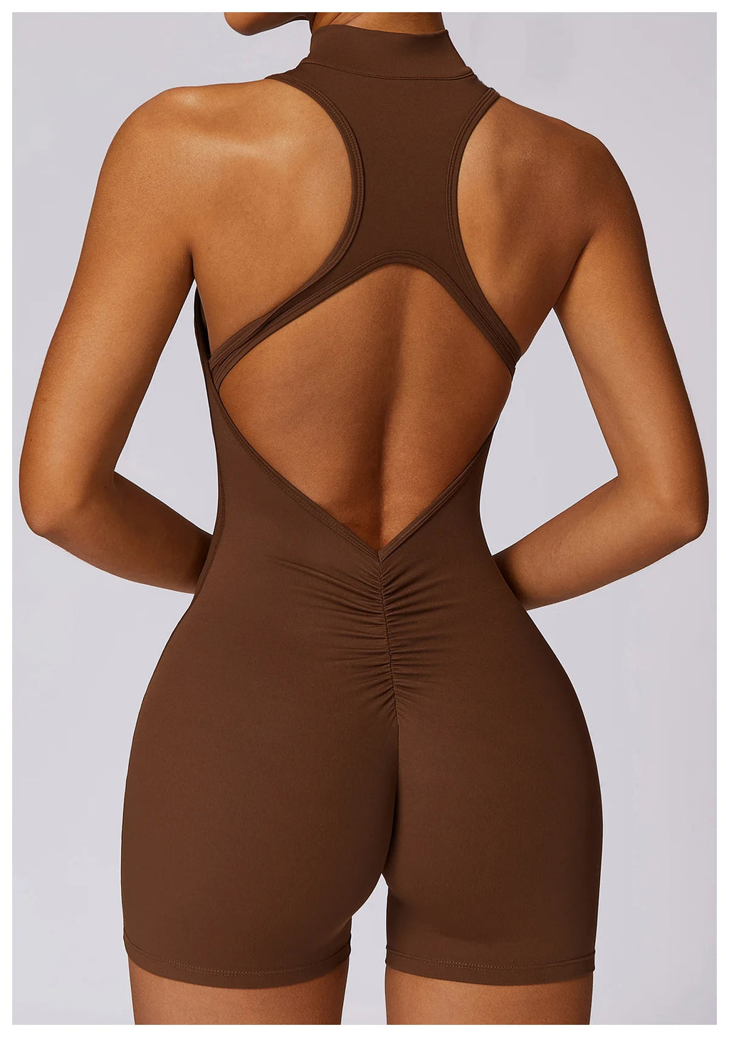 Women Fitness Sleeveless Slim tight fitted Jumpsuit