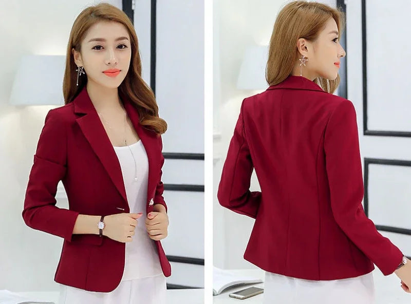 Women Classy Formal Blazers Lady Office Work Jackets
