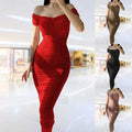 Women Midi Bodycon Dress Elegant Sexy