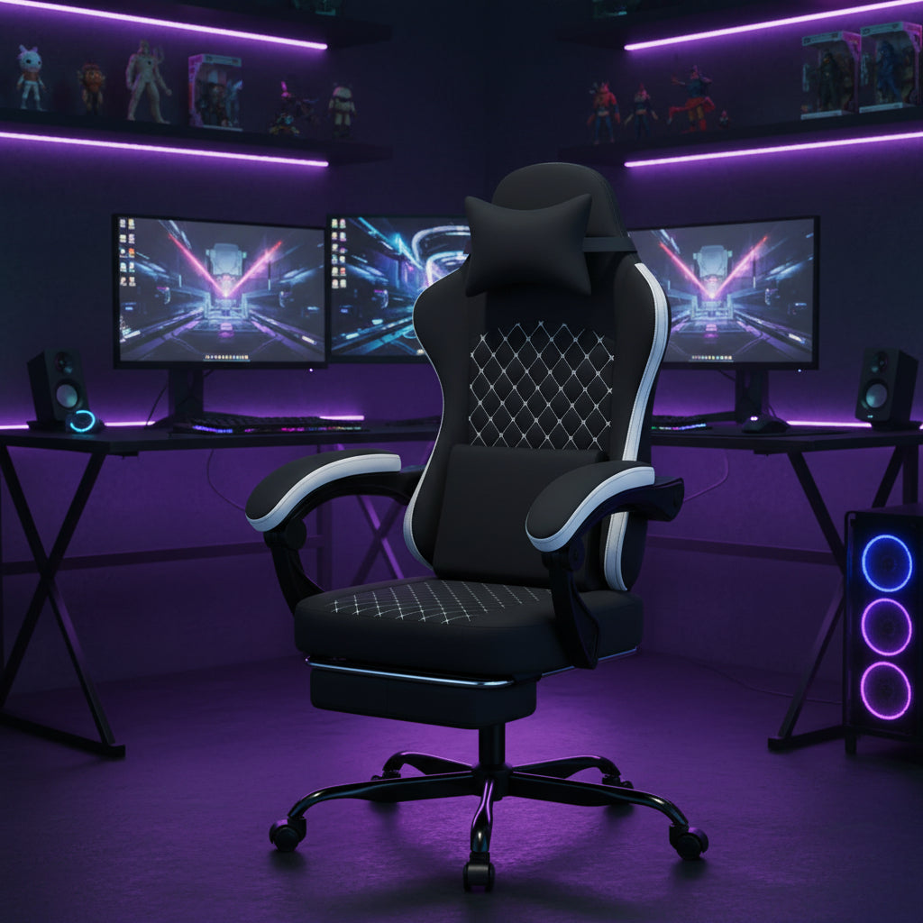 Gaming Chair with Massage and Ergonomic Design
