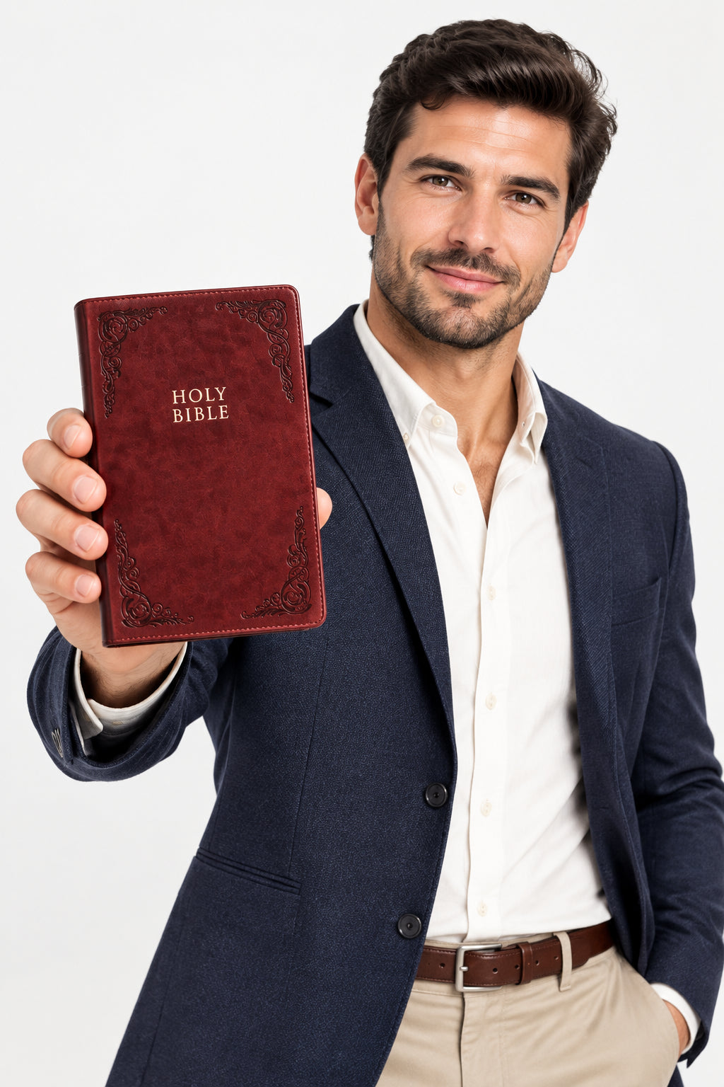 KJV Super Giant Print Reference Bible, Burgundy Leathertouch, Indexed