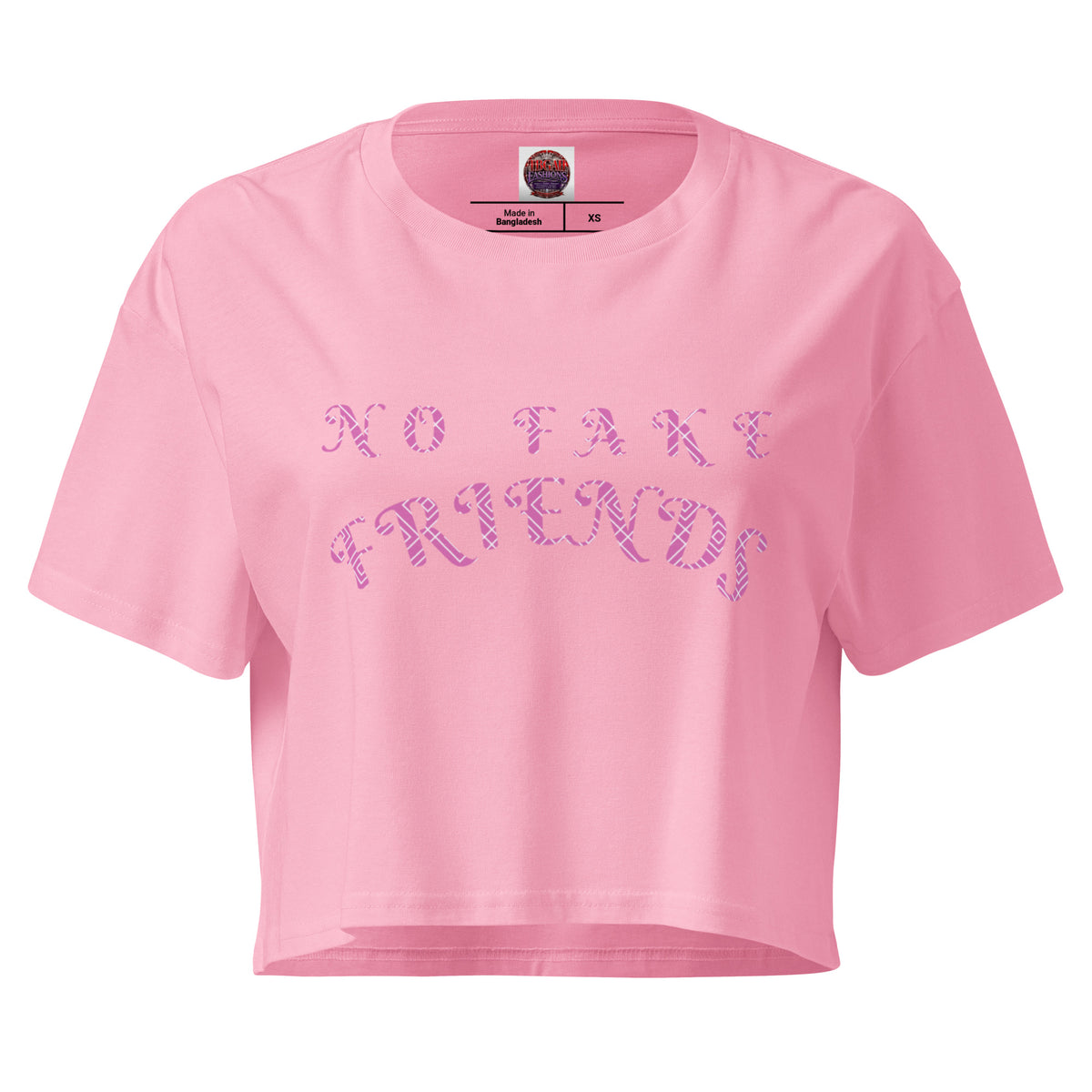 Women’s crop top (No Fake Friends)