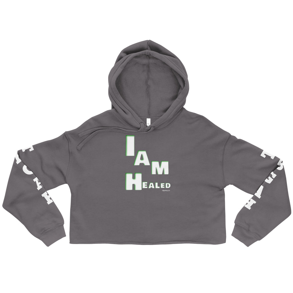 Women's Crop Graphic Motivational Hoodie