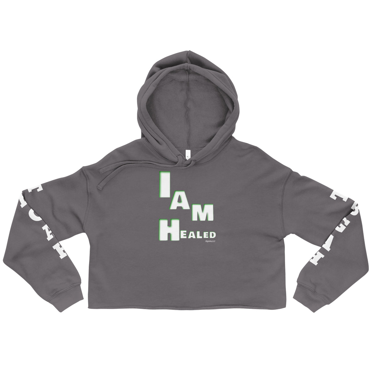 Women's Crop Graphic Motivational Hoodie